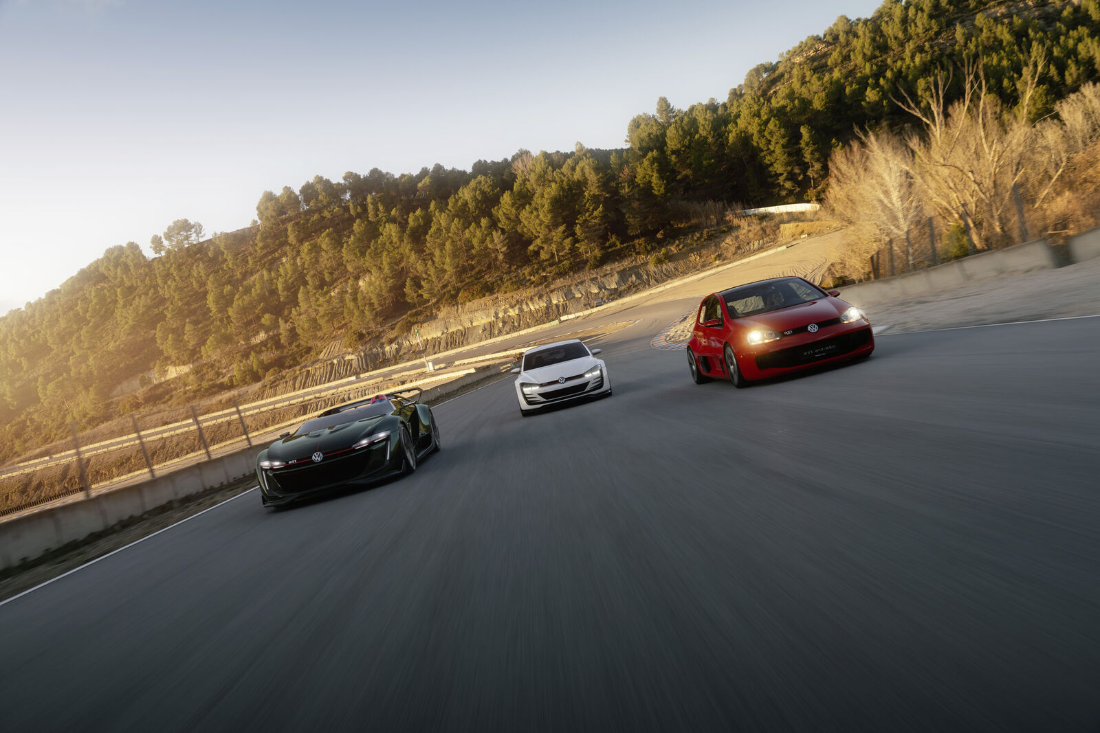 Golf GTI Roadster, Golf Design Vision GTI and Golf GTI W12-650