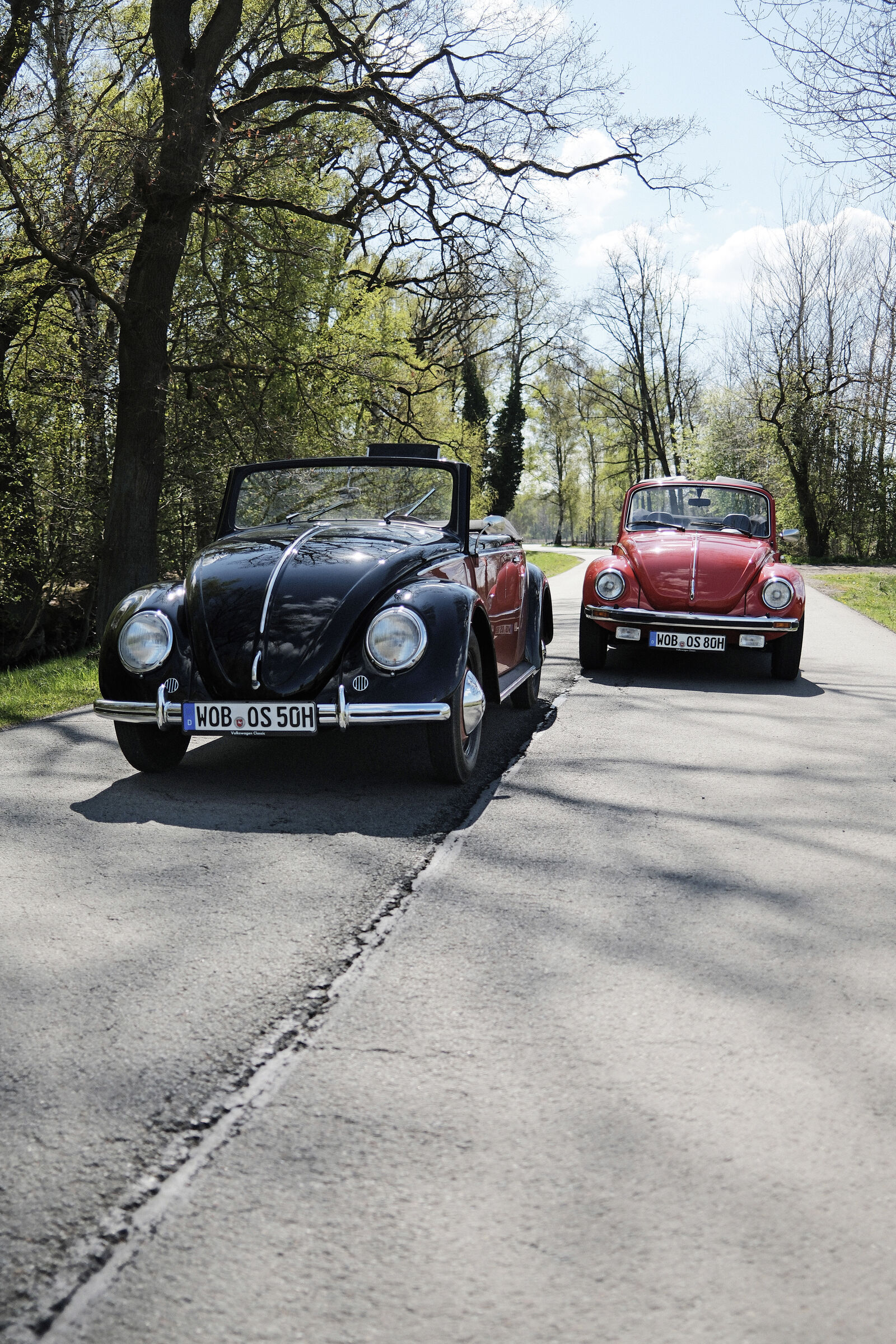 Zwei Käfer, eine Seele: Volkswagen Classic präsentiert beim MaiKäferTreffen ein besonderes Cabrio Duett