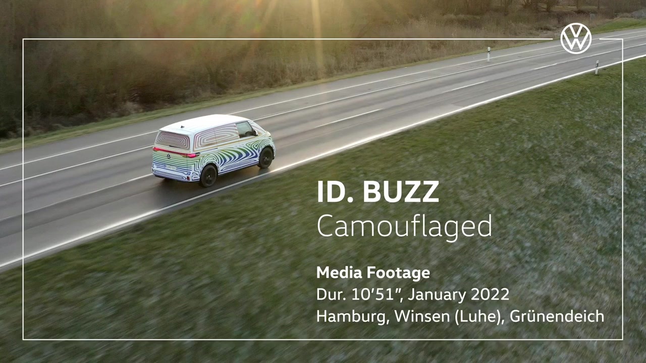 Volkswagen ID. Buzz - Covered Drive Hamburg/Germany - Footage