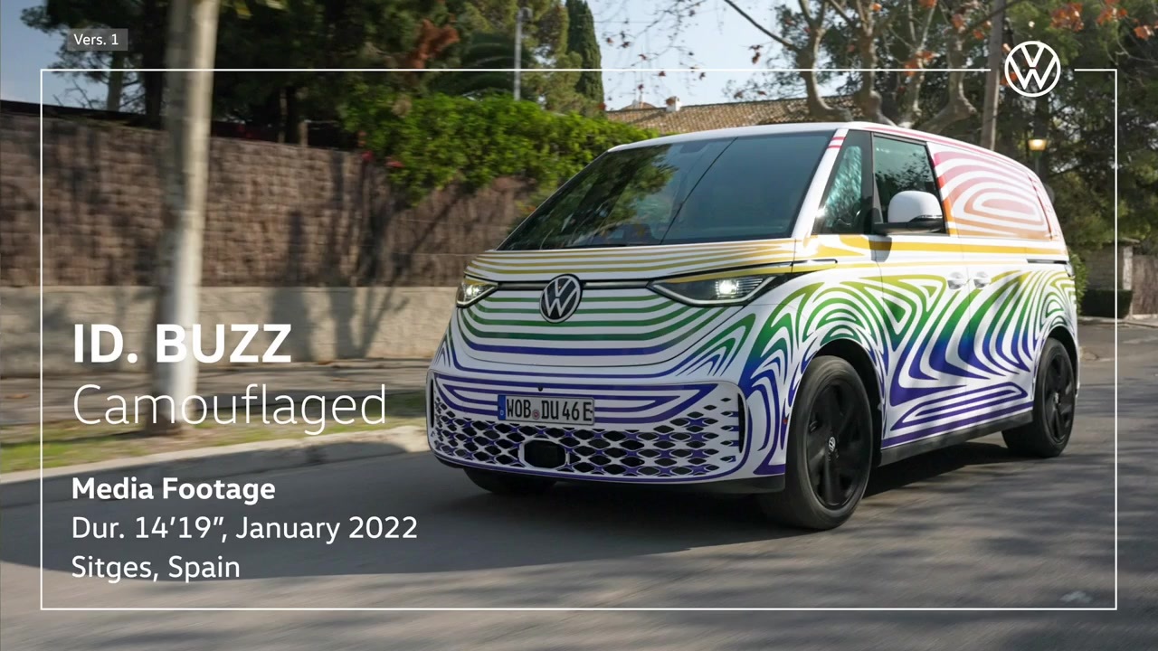 Volkswagen ID. Buzz - Covered Drive Sitges/Spain - Footage