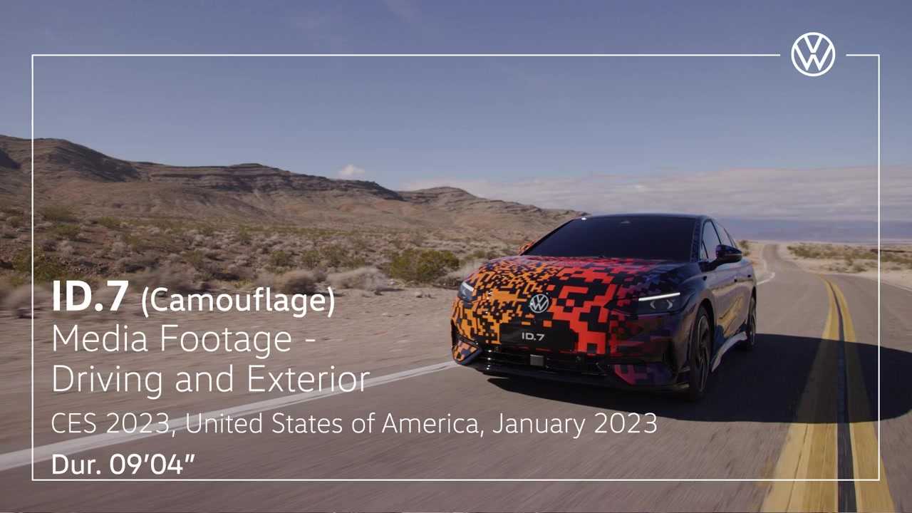 Volkswagen ID.7 Camouflage - Media Footage - Driving Scenes and Exterior