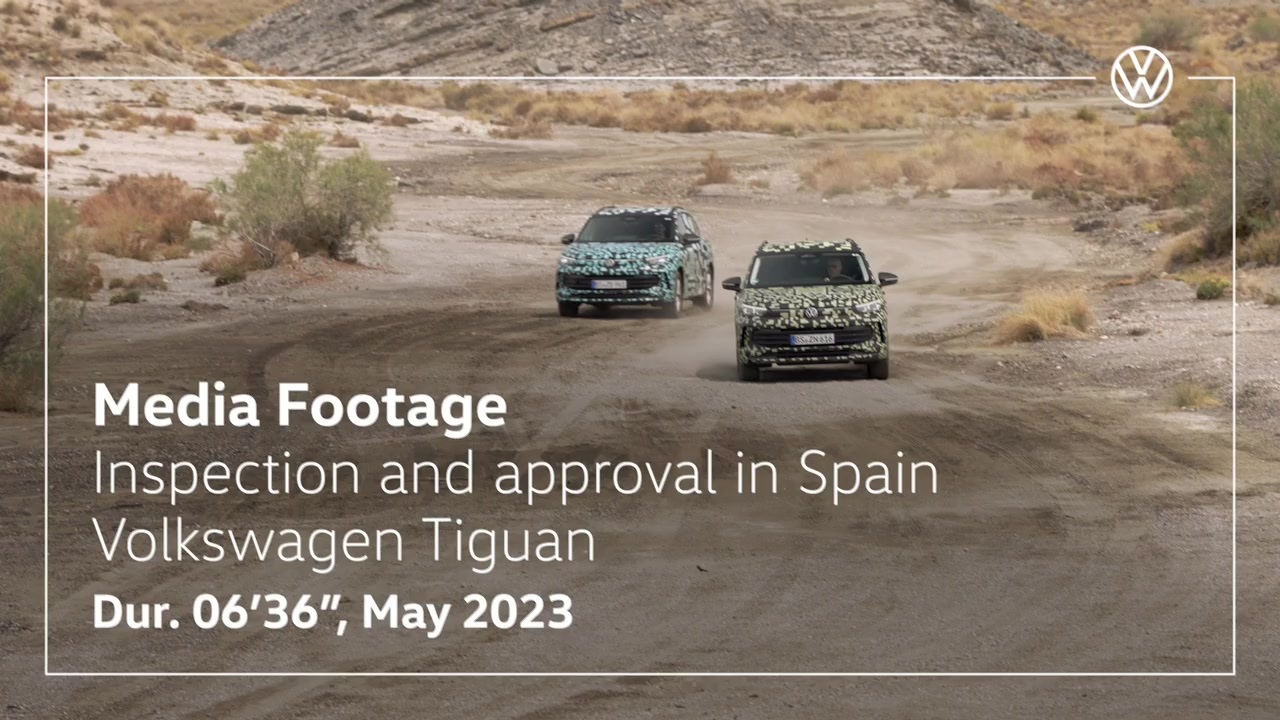 Volkswagen Tiguan - Abnahmefahrt Spanien - Fahraufnahmen und Exterieur
