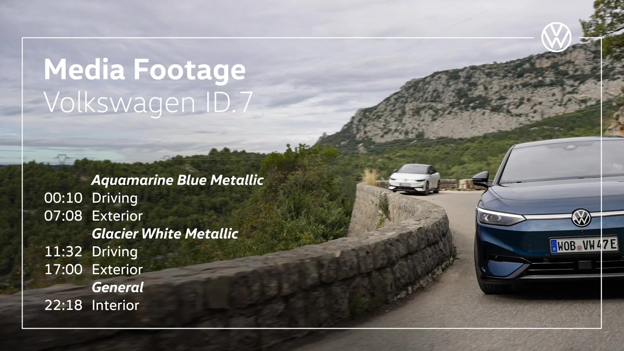 Volkswagen ID.7 - Driving scenes, Exterior and Interior