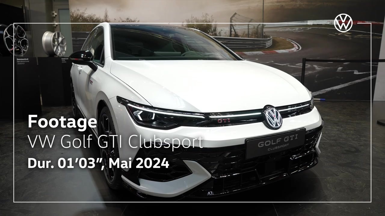World premiere of the new Golf GTI Clubsport