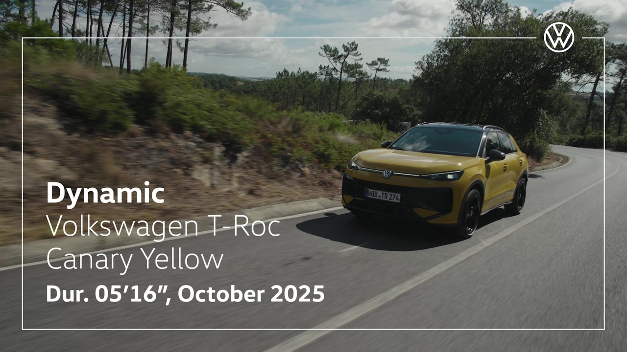 The new T-Roc - Canary Yellow - Driving scenes