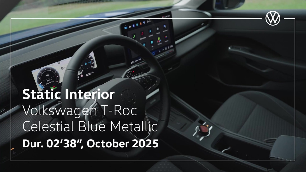 Der neue T-Roc - Celestial Blue Metallic - Interieur