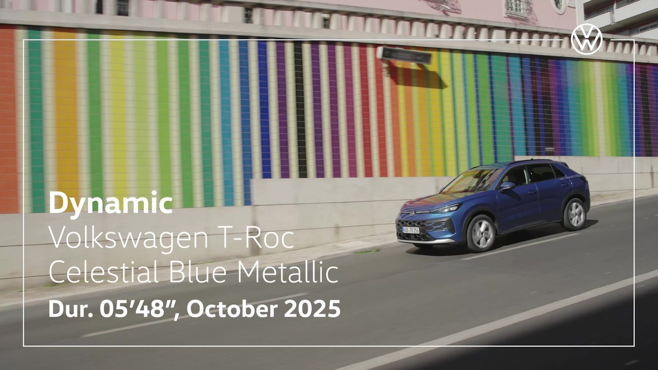 Der neue T-Roc - Celestial Blue Metallic - Fahraufnahmen