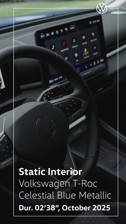 The new T-Roc - Celestial Blue Metallic - 9x16 - Interior