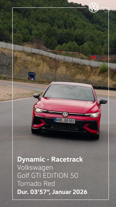Golf GTI EDITION 50 - Tornado Red - Fahraufnahmen - 9:16